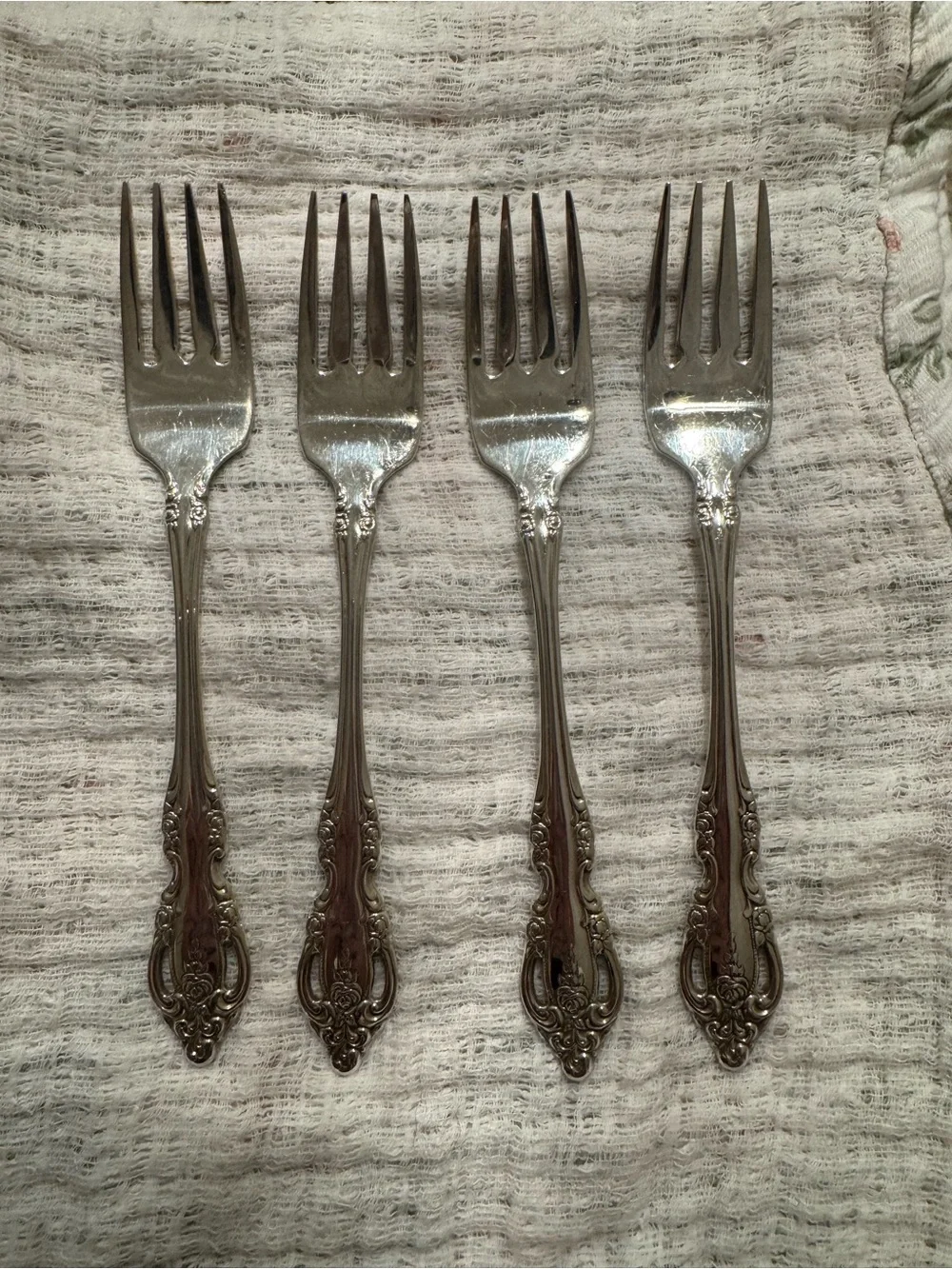 Oneida Community Silver “Artistry” salad forks